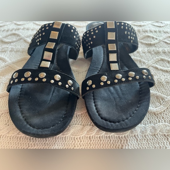 Bandolino Black Studded Women's Sandals Size 7.5 - Picture 4 of 10